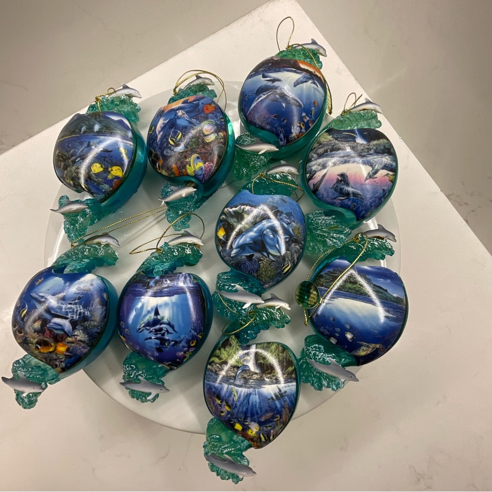 Vintage Bradford Editions Above & Below 9 Ornaments by Christian Riese Lassen